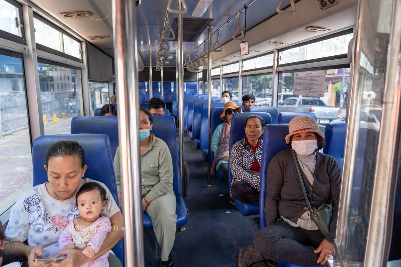 ទិដ្ឋភាព និងសកម្មភាព ប្រជាពលរដ្ឋ និងអ្នកដំណើរ មកទទួលសេវារថយន្ដក្រុងសាធារណ:ប្រតិបត្ដិការខ្សែរត់ខ្សែទី១A,B,C។

សូមជូនពរការធ្វើដំណើរប្រកបដោយស្នាមញញឹម សុខសុវត្ថិភាព និងផាសុកភាព។

សូមចូលរួមធ្វើដំណើរតាមរថយន្តក្រុងសាធារណៈ (City Bus) រាជធានីភ្នំពេញ ដើម្បី៖


-កាត់បន្ថយគ្រោះថា្នក់ចរាចរណ៍ ការកកស្ទះចរាចរ

-សន្សំសំចៃថវិកា និង

-កាត់បន្ថយការបំពុលបរិស្ថាន


សូមគាំទ្រសេវារថយន្តក្រុងសាធារណៈ(City Bus) រាជធានីភ្នំពេញ!


រថយន្តក្រុង រថយន្តរបស់ខ្ញុំ!

City Bus My Bus!  - image 8