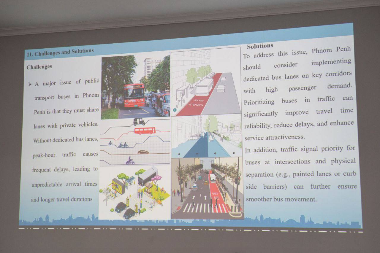 នាព្រឹក​ថ្ងៃ​ចន្ទ ទី​០៨ ខែ​ធ្នូ​ ឆ្នាំ​២០២៥​ រដ្ឋា​ក​រស្វយ័ត​ដឹក​ជញ្ជូន​សាធារណៈ​រថយន្តក្រុង(City Bus​)រាជធានីភ្នំពេញ បាន​ជុំ​ប្រជុំ​ពិភាក្សា​ជាមួយ​ក្រុម​ការ​ងារ​ជំនាញ​ការ​មក​ពី​ចក្រភព​អង់គ្លេស (Transport for London)​បន្ត​គម្រោង​ធ្វើ​អោយ​ប្រសេីរ​ឡើង​ ដេីម្បី​បង្កើន​ប្រសិទ្ធភាព​សេវា​រថយន្ត​ក្រុង​សាធារណៈ​ ខ្សែ​រត់​​ទៅ​អាកាសយានដ្ឋាន​អន្តរជាតិ​តេជោ​ Airport​ Express​ Bus។  - image 19