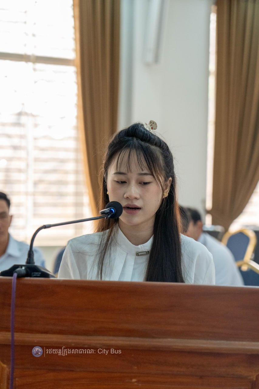 នាព្រឹកថ្ងៃទី៦ ខែមីនា ឆ្នាំ២០២៦ រដ្ឋាករស្វយ័តដឹកជញ្ជូនសាធារណៈរថយន្តក្រុង (City Bus) រាជធានីភ្នំពេញ បានរៀបចំកម្មវិធីអបអរសាទរខួបលេីកទី១១៥ ទិវាអន្តរជាតិនារី ៨មីនា ឆ្នាំ២០២៦ ក្រោមអធិបតីភាព លោក កែវ ចាន់ណារិទ្ធ អភិបាលរដ្ឋាករស្វយ័តដឹកជញ្ជូនសាធារណៈរថយន្តក្រុង (City Bus) រាជធានីភ្នំពេញ និងលោកស្រី។ - image 20